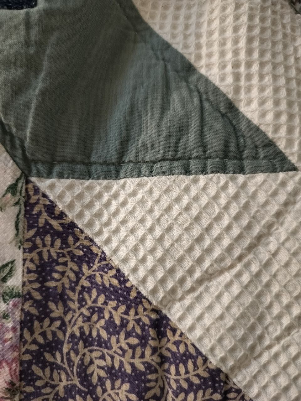 Extra Large Vintage Patchwork Quilt Tote – Handmade, One of a Kind - Image 6