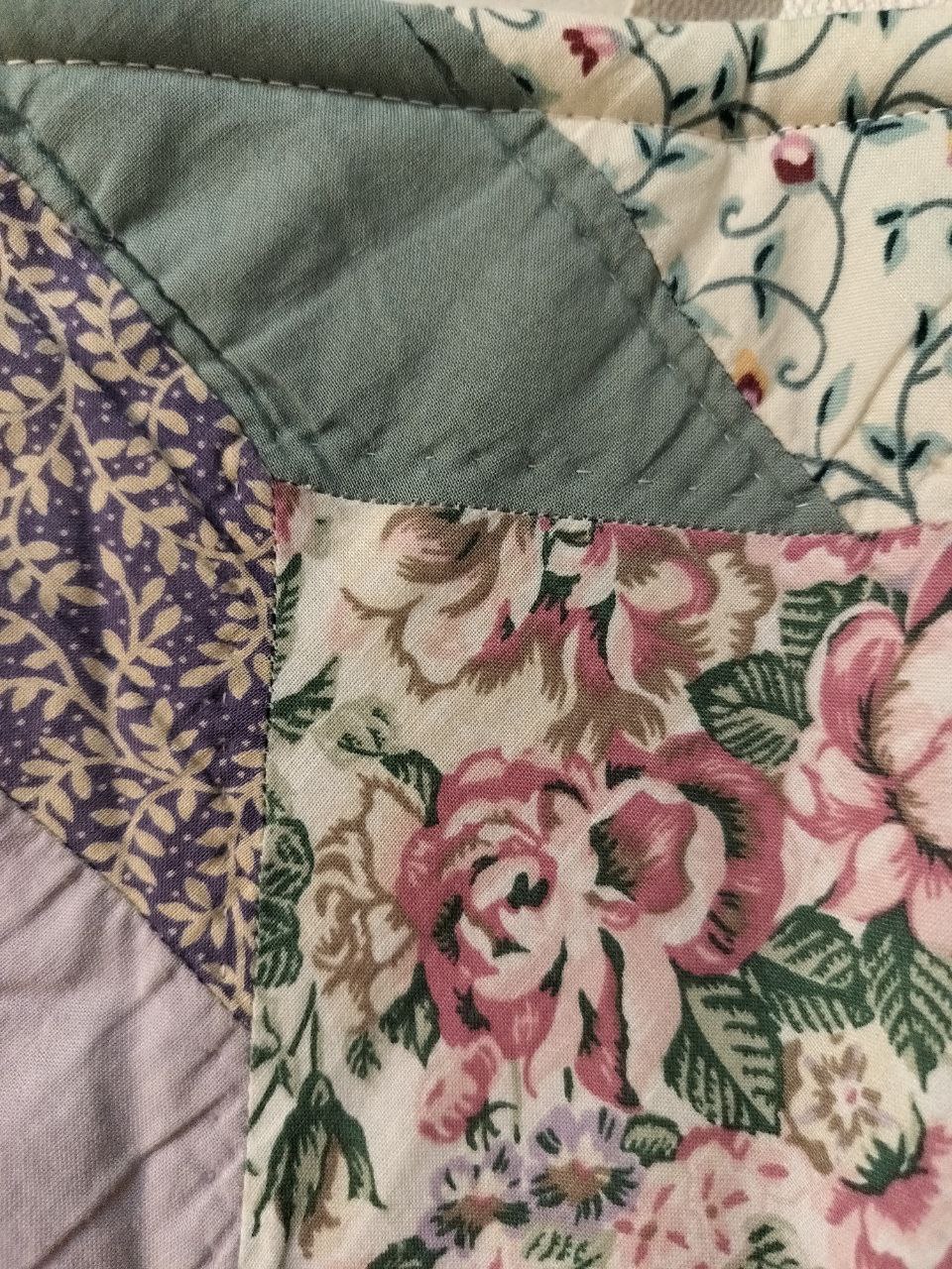Extra Large Vintage Patchwork Quilt Tote – Handmade, One of a Kind - Image 2